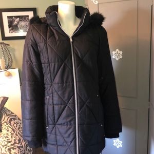 D.E.T.A.I.L.S. Black Winter Coat Size XL